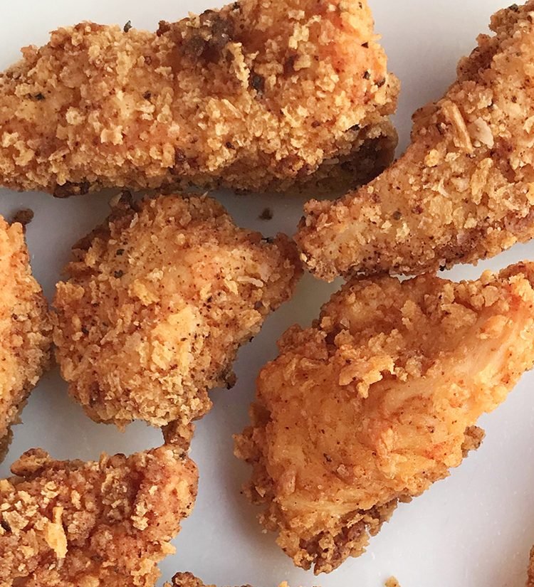 Fried chicken dippers with chipotle sauce